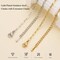 12Pcs Gold and Silver Paperclip Chains for Jewelry Making 16 Inch Stainless Steel Chain Bulk for Women and Men